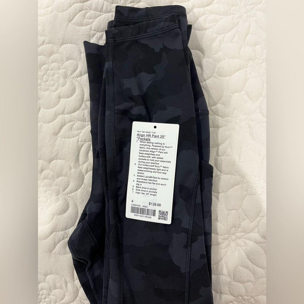 Lululemon leggings. Align 25 inch. *pocket* well loved.